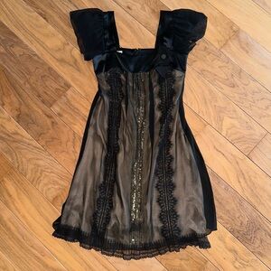 Corey Lynn Calter Black Satin Dress